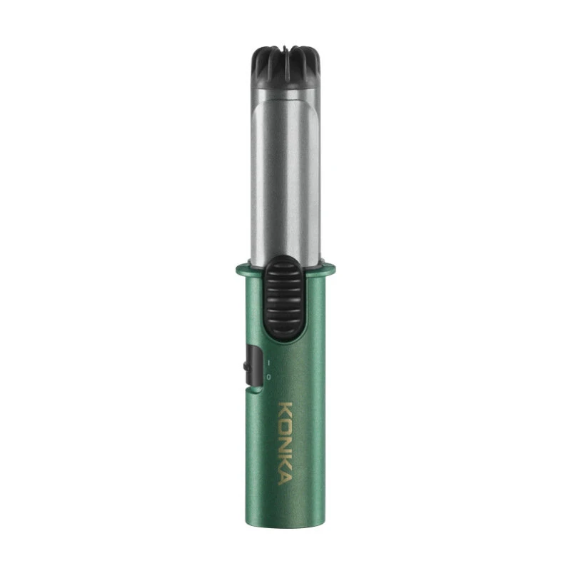 (image for) KONKA Mini Portable Hair Styling Kit Curling Iron Straightening Comb Hot Air Comb Hairdressing Set Large Curler Portable Travel Dual-Purpose Barber Curling Iron Straight Hair Comb