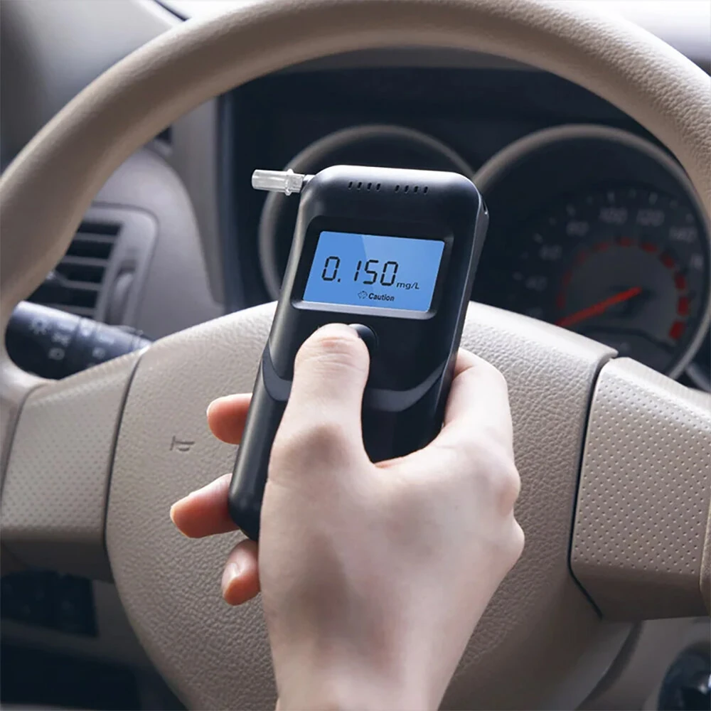 (image for) Lydsto Alcohol Tester Breathalyzer Drunk Driving Tester High Precision Detection Breathalyzer Device for Home Use with LCD Screen Display